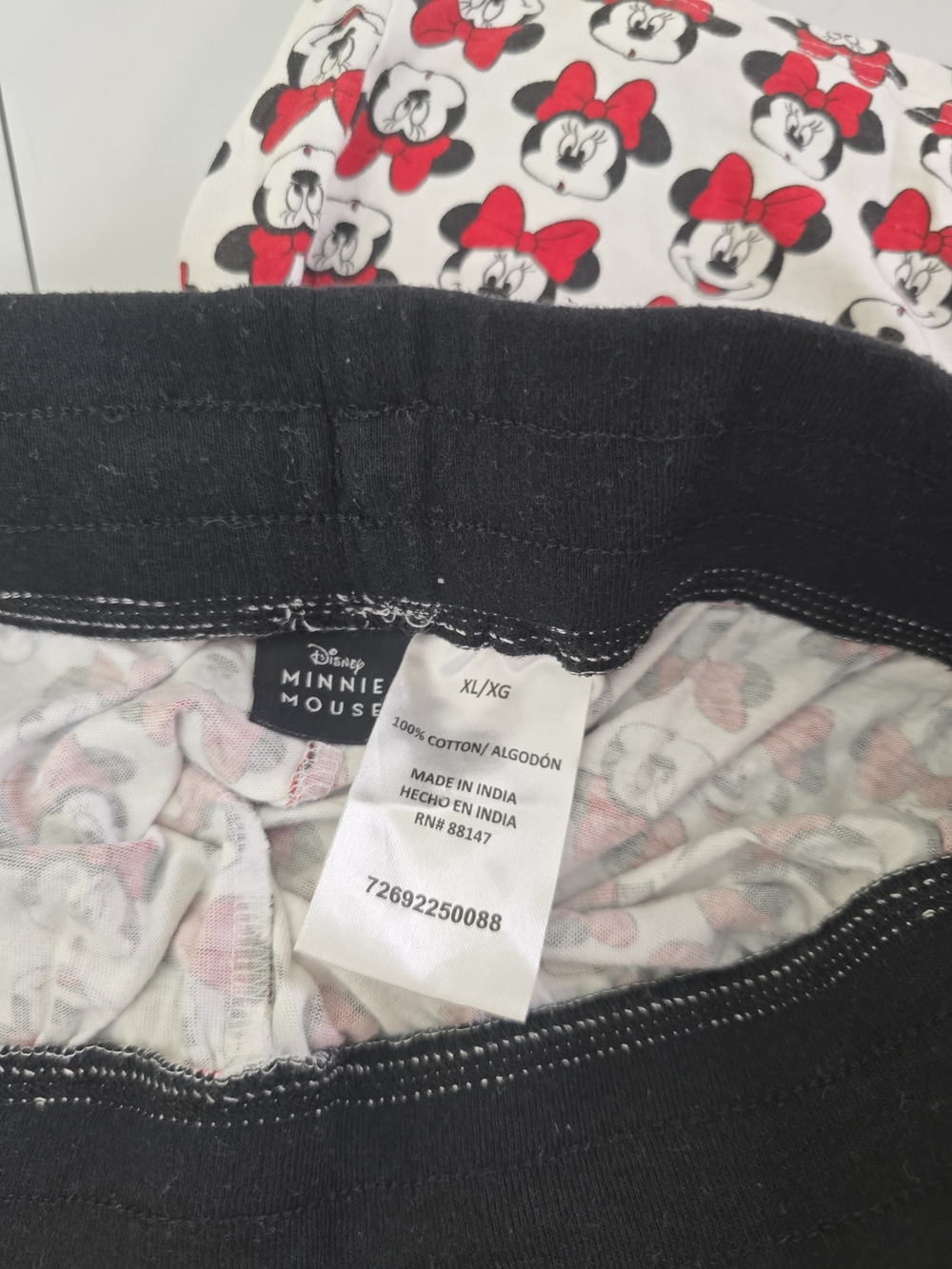 Disney Minnie Mouse Red, Black & White Women's Pajama Pants - Picture 3 of 4